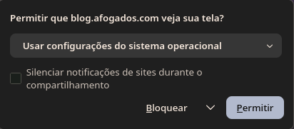 Caixa de seleção do Firefox